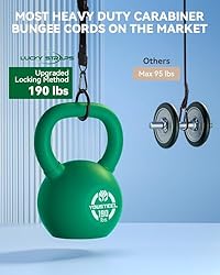 24 Inch Adjustable Carabiner Bungee Cords with 190