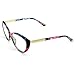 PenSee Womens Oval Cat Eye Retro Eyeglasses Frame Clear Lens Glasses (Blue Flower)