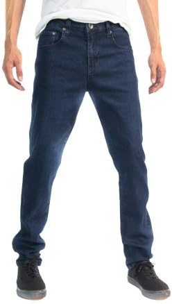 RNZ Premium Designer Fashion Mens Slim Fit Skinny Denim Jeans - Indigo- 30