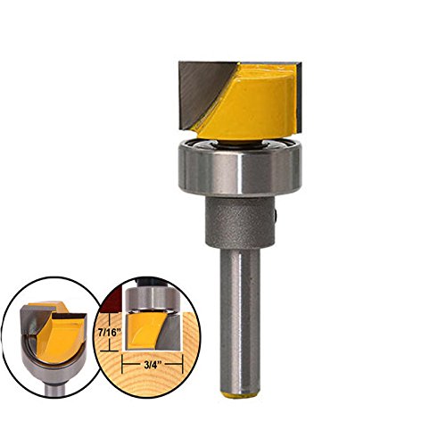 1/4 Inch Shank Mortise Template Router Bit Woodworking Milling Cutter Tenon Cutter for Woodworking Tools