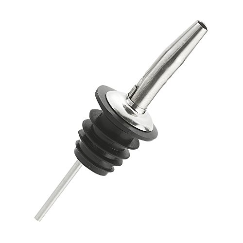 ChefLand Stainless Steel Bottle Pourers, Pouring Spouts for Liquor, Wine and Spirits Perfect for Restaurant, Bar, Hotel, Casino Use - Free-Flowing - (12 Pack)