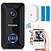 Video Doorbell WONGKUO Wireless Video Doorbell Camera 720P HD Security Smart WiFi Doorbells with Indoor Chime and 2 Rechargeable Batteries,Real-Time Video and Two-Way Talk,Night Vision