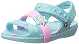 crocs Keeley Frozen Fever K Sandal (Toddler/Little Kid), Ice Blue, 7 M US Toddler