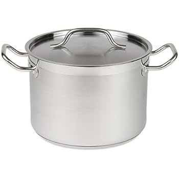 24 Qt Stainless Steel Stock Pot w/Cover