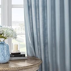 Joydeco Light Blue Curtains Dusty Blue