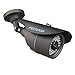PECHAM HD 1200TVL Bullet Surveillance CCTV Camera 3.6mm Lens High Resolution 36 Infrared LEDsNight Vision Distance Weatherproof Outdoor Security Camera, Aluminum Alloy Housing(Black)