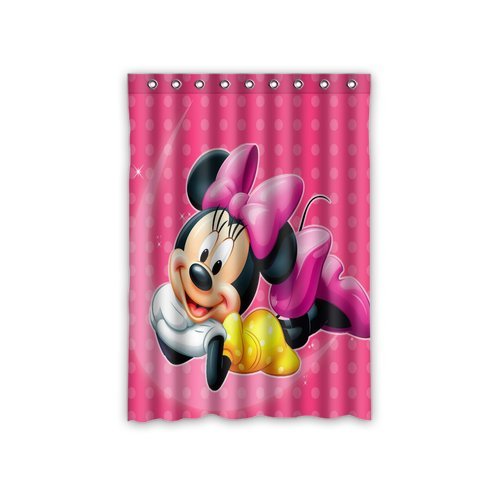 Scottshop Custom Minnie Mouse Window Curtain Thermal Insulated Blackout Window Curtains Drapery / Panels / Treatment Polyester Fabric 52 