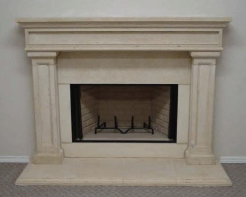 Saratoga Precast Fireplace Mantel and Surround in Paint Grade Gypsum
