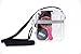 Mariela Small Clear Crossbody Shoulder Messenger Bag for Women//Stadium Approved//Transparent PVC Purse for Football Games and Concerts//NFL PGA NCAA/6.7 x 7.5 x 2.75