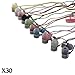 Jelly Matte Bulk Earbuds 30 Pack - Classroom Earbuds for Students, Wired Ear Buds Bulk for School, Teachers, and Kids - Durable and Comfortable, Tangle-Free Cord, 3.5mm Jack, Colorful Earbuds