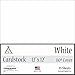White Cardstock - 12 x 12 inch - 80Lb Cover - 25 Sheets - Clear Path Paper