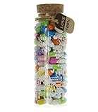 INFMETRY 90 Pcs Capsule Letters, "Message in a Bottle" Glass Favor Bottle