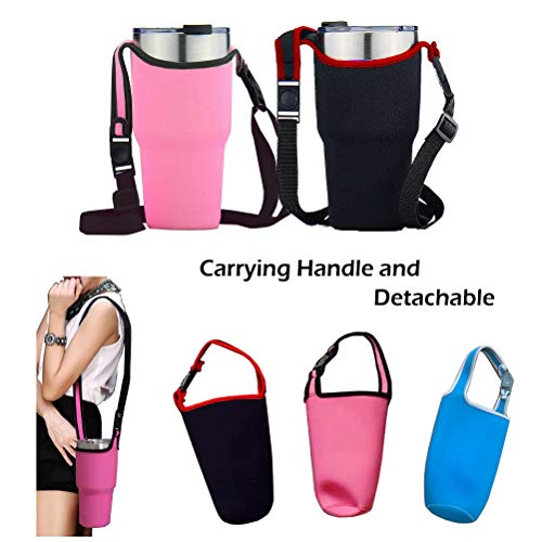 Tumbler 30oz Carrier Holder Pouch with Shoulder Strap, Hoomtry Neoprene