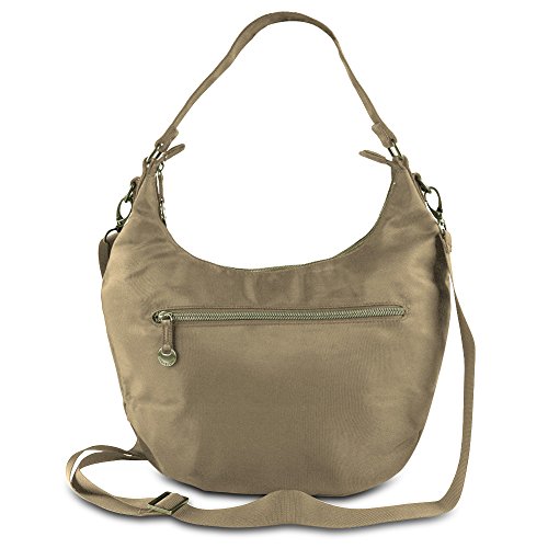 Travelon Convertible Hobo with RFID Protection - Champagne