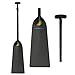 Z&J SPORT Adjustable Dragon Boat Paddle, IDBF Approved Boat Oars, Carbon Fiber Paddle Adjustable T Handle with Adjuster for Dragon Boat Paddler (Range: 43”-52” /110cm-132cm) (Carbon)