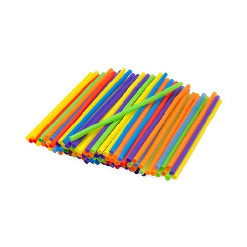 Kizmos 125 Count Assorted Flex Straws, Jumbo, Pack of 2