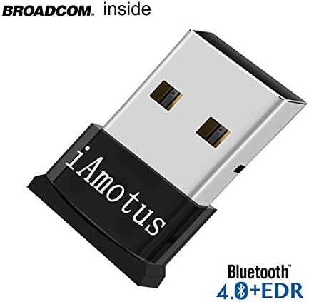Fellee Bluetooth 4.0 USB Dongle Adapter, Bluetooth Transmitter Receiver Supports Windows 10, 8, 7, Vista XP 32/64 Bit Laptop PC for Bluetooth Speaker, Headset, Keyboard, Mouse and More, Plug and Play