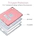 CreaDream New iPad 9.7 Inch Case 2018/2017, iPad 6th/5th Generation Case 3 Layer Shockproof Rugged Drop Protection Cover Built with Kickstand for Apple iPad 9.7 inch A1893 A1954 A1822 A1823 (Pink)