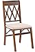 Stakmore Lattice Back Folding Chair Finish, Set of 2, Fruitwood