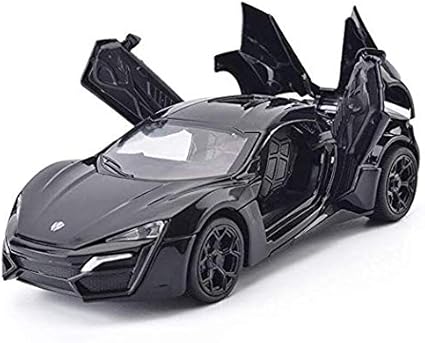 Negi 1:32 Diecast Metal Pullback, Door Open Toy Car for Kids Toys Boys- Lykan Hypersport