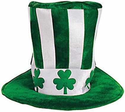 St Patricks Day Big Hat Accessory Green Felt Irish Headware Costume