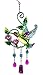 Bejeweled Display® Hummingbird & Flower w/Stained Glass Wind Chimes Bell