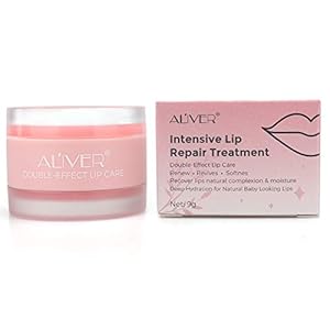 DOUBLE-EFFECT Lip Sleep Mask with Collagen Peptide,Moisturizing Strawberry Sleeping Lip Mask Overnight Hydrating Lip…