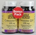 Coenzyme Q10 100mg Bonus Pack Natural Factors 60+60 Softgel
