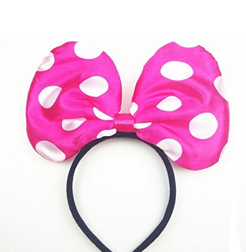 polka dot bow headband