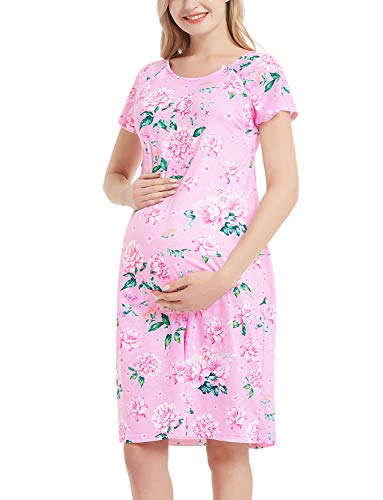 GINKANA Labor and Delivery Maternity Hospital Gown and Pillowcase Set for Maternity Hospital Nursing