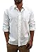 Short Fin Men's Long Sleeve Linen Shirt