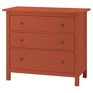 Ikea Hemnes Dresser Chest With 3 Drawers Solid Pine Red Amazon In Home Kitchen Hemnes 3 Drawer Chest Instructions