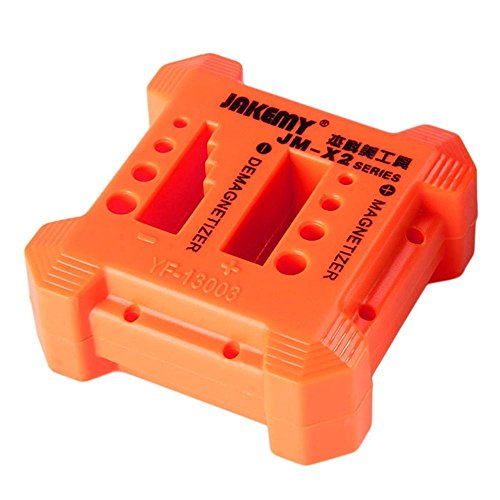 iKNOWTECH Solid Magnetizer Demagnetizer Professional Screw Bits Magnetic Tool, Orange Magnetizer, Demagnetizer, Magnetizer Tools, Screwdrivers Magnetizer, Demagnetizer Tools