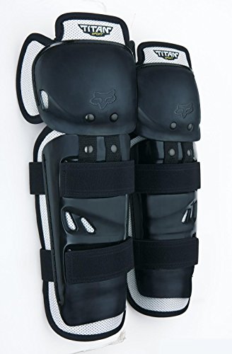 Fox 2014 Titan Sport MX Knee/Shin Guard - 04268 (Black - ONE SIZE)