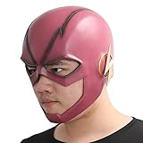 XCOSER Men's The Flash Mask PVC Red Adult for Halloween Party 2016 New Red V3