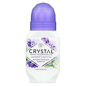 Image of Crystal Mineral Deodorant Roll-On, Lavender & White Tea 2.25 oz (Pack of 2)