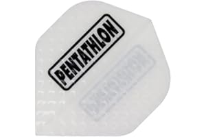 US Darts Pentathlon White Standard Dart Flights - 3 Sets (9 Flights) - 100 Micro (Ex-Tough)