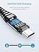 AINOPE Micro USB Cable, Android Micro USB Charging Cable 2 Pack Gray, Micro USB Fast Charging Cords for Android Nylon Compatible with Samsung Galaxy S6,J7 Edge Note 5 Durable Nylon Material (Grey)