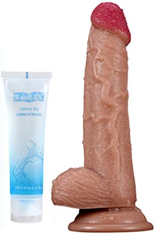7 Inch Realistic Real Soft Dîldɔ Waterproof Tools for Women Female with Lube