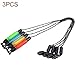 Bite Indicator 3pcs Alerter Illuminated Portable Swinger Practical Outdoor Tackle Light Bobbins Hangers Accessories Fishing Alarms Rod Carp(Green)