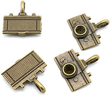 40 PCS Jewelry Making Charms Findings Supply Supplies Crafting Lots Bulk Wholesale Antique Bronze Tone Plated C8CE3 Camera