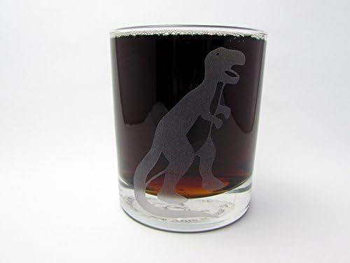 T-Rex Dinosaur Etched Glassware (Large) -Tumblers -Old Fashioned -Can Glasses -Mason Jar -Ceramic Mugs -Pints
