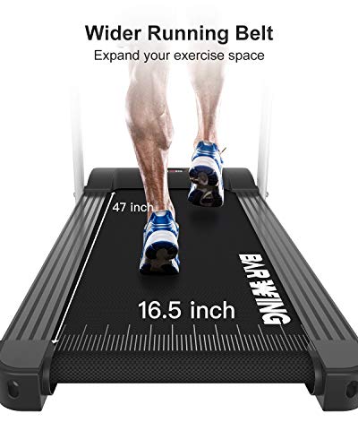 BARWING Electric Folding Treadmill Walking and Running Machine, Cardio Fitness Exercise Equipment with Wider Belt, Easy Assembly and Move - Thumbnail 4