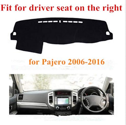 RHD Dashboard Cover, Non slip Mat Car Dashmat Pad Fit for Pajero 2006-2016