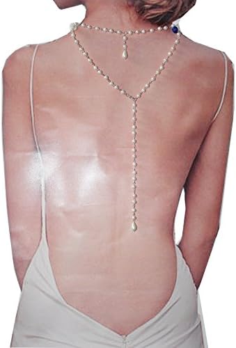 Kingde Wedding Jewelry Backdrop Necklace shell Pearl Bridal necklace(KFN17)