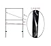 ( 5pack ) Slide-in Real Estate Yard Sign Metal Frame with Single Rider ( 2 Section ) - 24