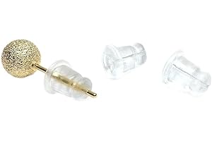 20PCS Large Clear Silicone Earring Backs Anti-Lost Ear Stud Stoppers Jewelry Making Supplies Hypoallergenic Ear Backs