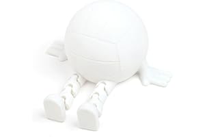 3D Printed Deformable Volleyball White Man Articulated Decor Gift Home Office