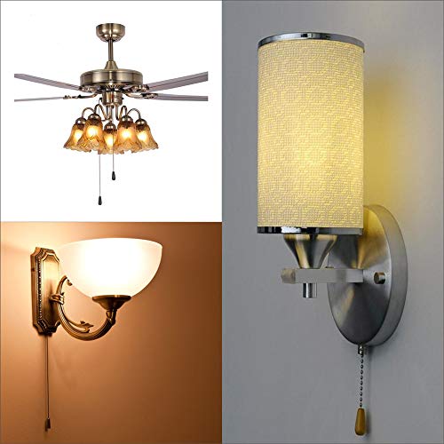 Pull Chain Switch Zing Ear ZE-109 Ceiling Fan Switch Ceiling Fan Light Lamp Replacement 3 Pack Bronze - Thumbnail 5
