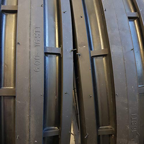 TWO 550X16,550-16,5.50X16 DEERE FORD Six Ply 3 Rib Tractor Tires w/Tubes - Thumbnail 3